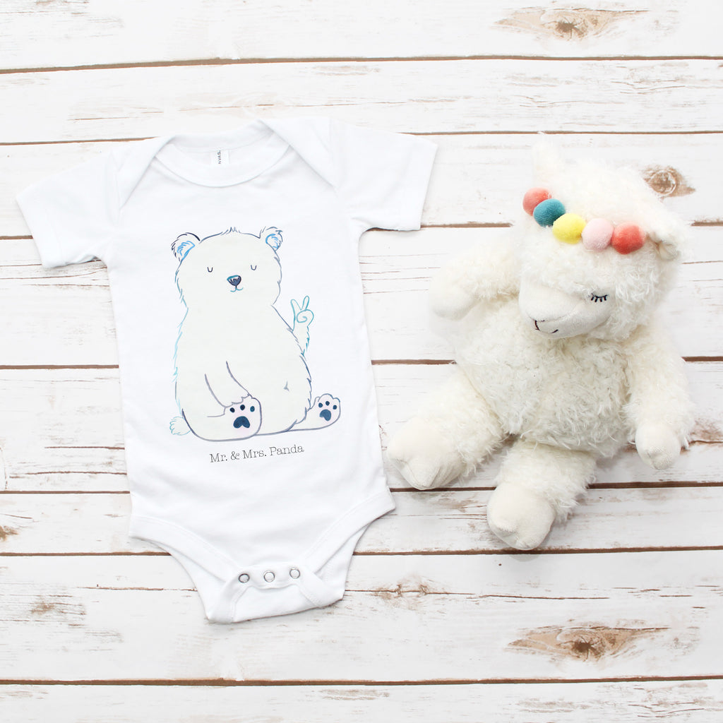 Organic Baby Body Eisbär Faul Babykleidung, Babystrampler, Strampler, Wickelbody, Baby Erstausstattung, Junge, Mädchen, Bär, Teddy, Teddybär, Eisbär, Nordpol, Faul, Entspannen, Relaxen, Büro, Arbeit, Bürojob, Arbeitsplatz, Homeoffice