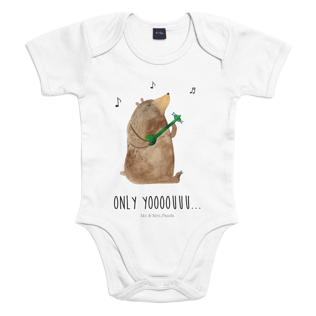 Organic Baby Body Bär Gitarre Babykleidung, Babystrampler, Strampler, Wickelbody, Baby Erstausstattung, Junge, Mädchen, Bär, Teddy, Teddybär