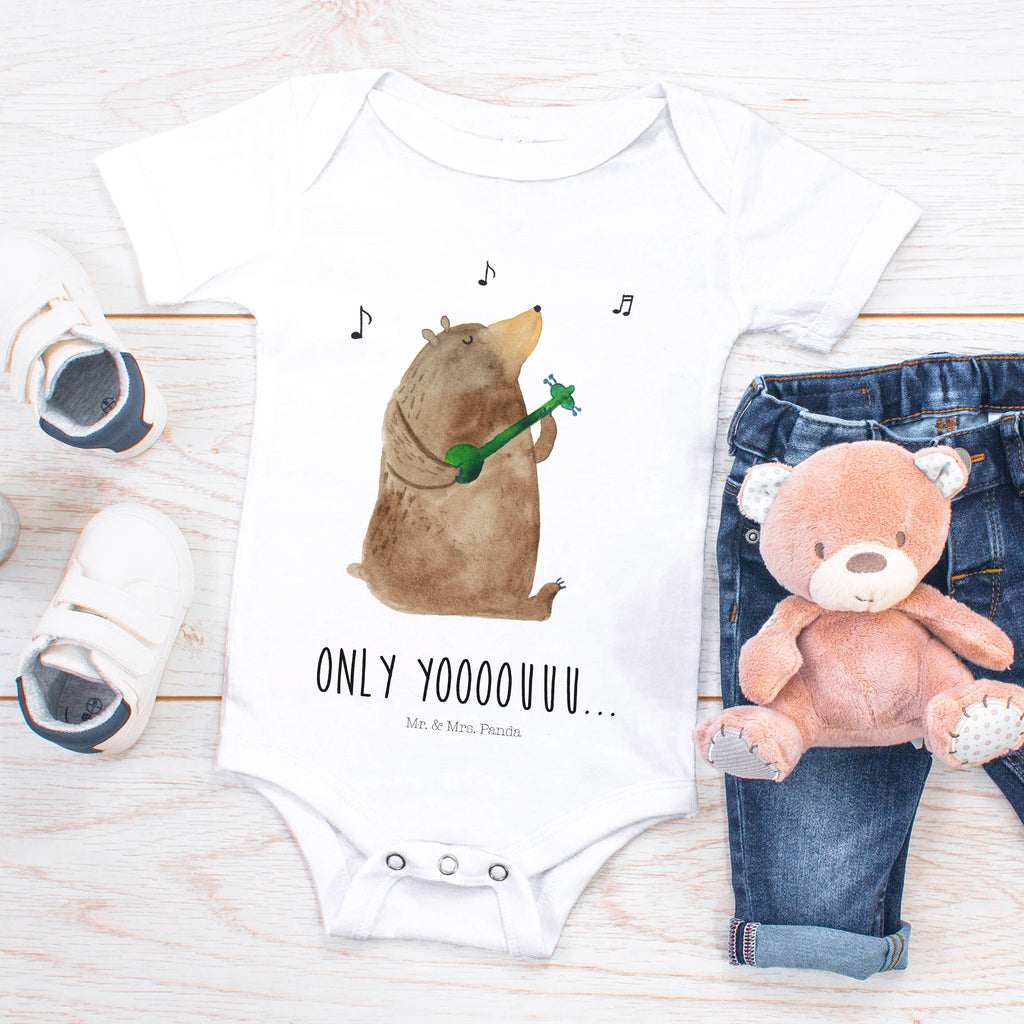 Organic Baby Body Bär Gitarre Babykleidung, Babystrampler, Strampler, Wickelbody, Baby Erstausstattung, Junge, Mädchen, Bär, Teddy, Teddybär