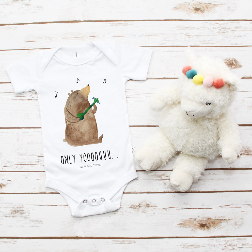 Organic Baby Body Bär Gitarre Babykleidung, Babystrampler, Strampler, Wickelbody, Baby Erstausstattung, Junge, Mädchen, Bär, Teddy, Teddybär