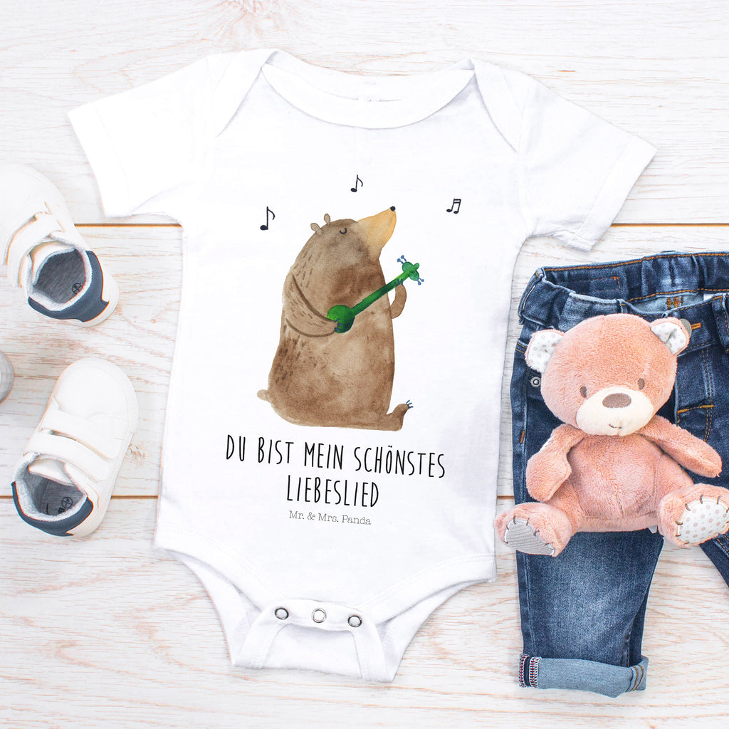 Organic Baby Body Bär Lied Babykleidung, Babystrampler, Strampler, Wickelbody, Baby Erstausstattung, Junge, Mädchen, Bär, Teddy, Teddybär, Bärchen, Bear, Liebeslied, Lied, Song, Valentinstag, Valentine, Geschenk, Partner, Liebe, Freundin, Frau, Herz, Spruch