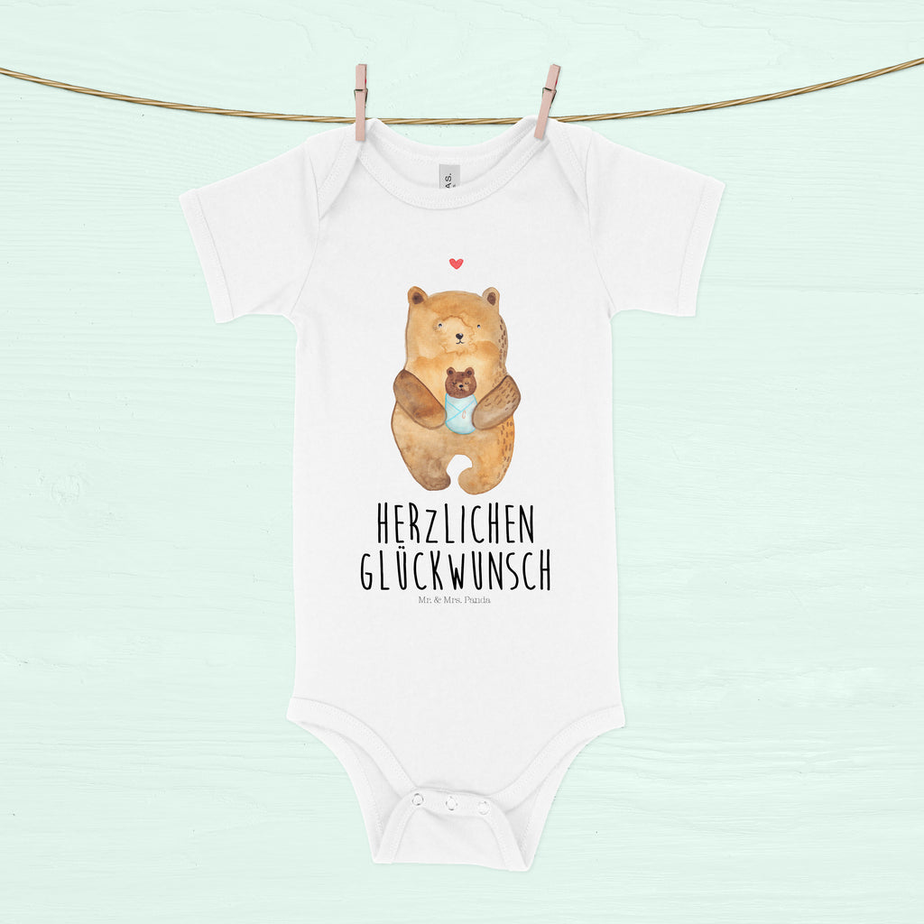 Organic Baby Body Bär mit Baby Babykleidung, Babystrampler, Strampler, Wickelbody, Baby Erstausstattung, Junge, Mädchen, Bär, Teddy, Teddybär, Eltern, Mutter, Baby, Taufe, Geburt, Nichte, Neffe, Enkel, Enkelin, Täufling, Geburtstag, Glückwunsch