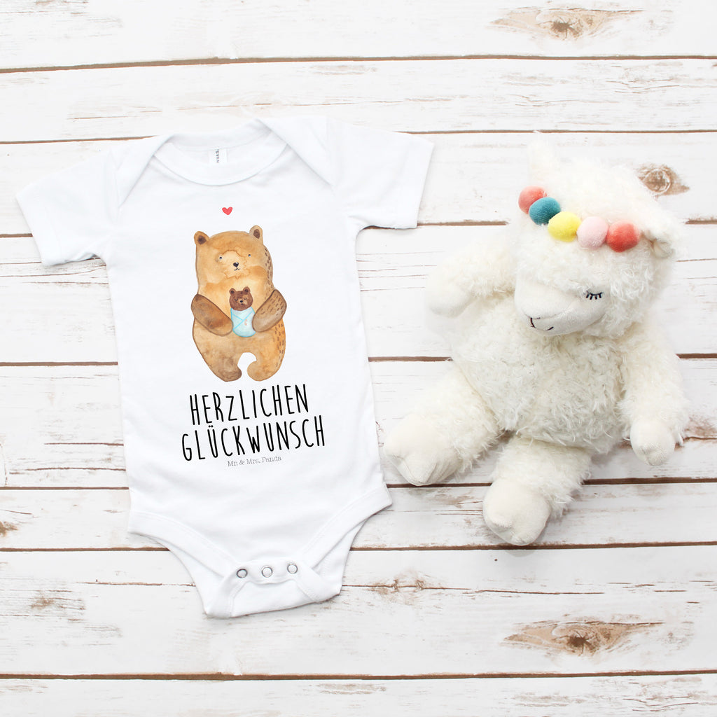 Organic Baby Body Bär mit Baby Babykleidung, Babystrampler, Strampler, Wickelbody, Baby Erstausstattung, Junge, Mädchen, Bär, Teddy, Teddybär, Eltern, Mutter, Baby, Taufe, Geburt, Nichte, Neffe, Enkel, Enkelin, Täufling, Geburtstag, Glückwunsch