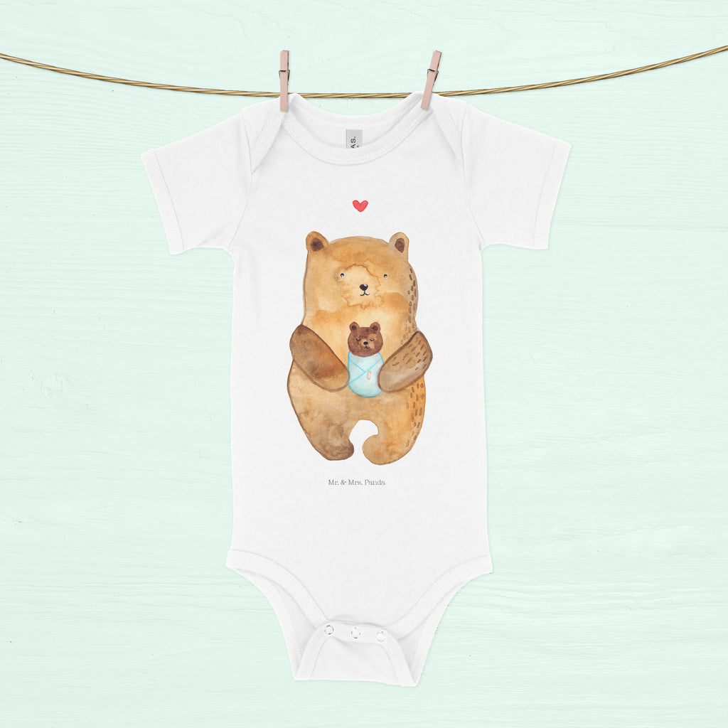 Organic Baby Body Bär mit Baby Babykleidung, Babystrampler, Strampler, Wickelbody, Baby Erstausstattung, Junge, Mädchen, Bär, Teddy, Teddybär, Eltern, Mutter, Baby, Taufe, Geburt, Nichte, Neffe, Enkel, Enkelin, Täufling, Geburtstag, Glückwunsch