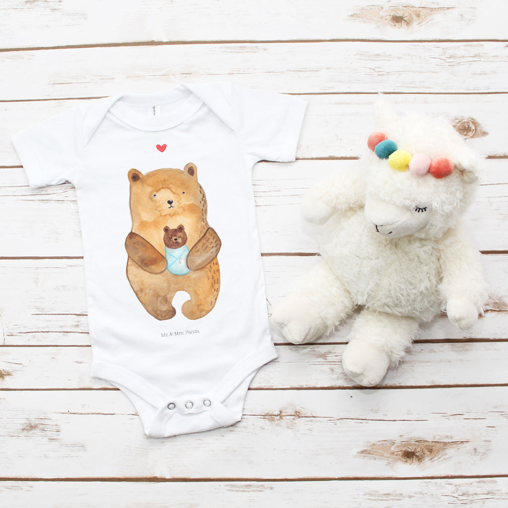 Organic Baby Body Bär mit Baby Babykleidung, Babystrampler, Strampler, Wickelbody, Baby Erstausstattung, Junge, Mädchen, Bär, Teddy, Teddybär, Eltern, Mutter, Baby, Taufe, Geburt, Nichte, Neffe, Enkel, Enkelin, Täufling, Geburtstag, Glückwunsch