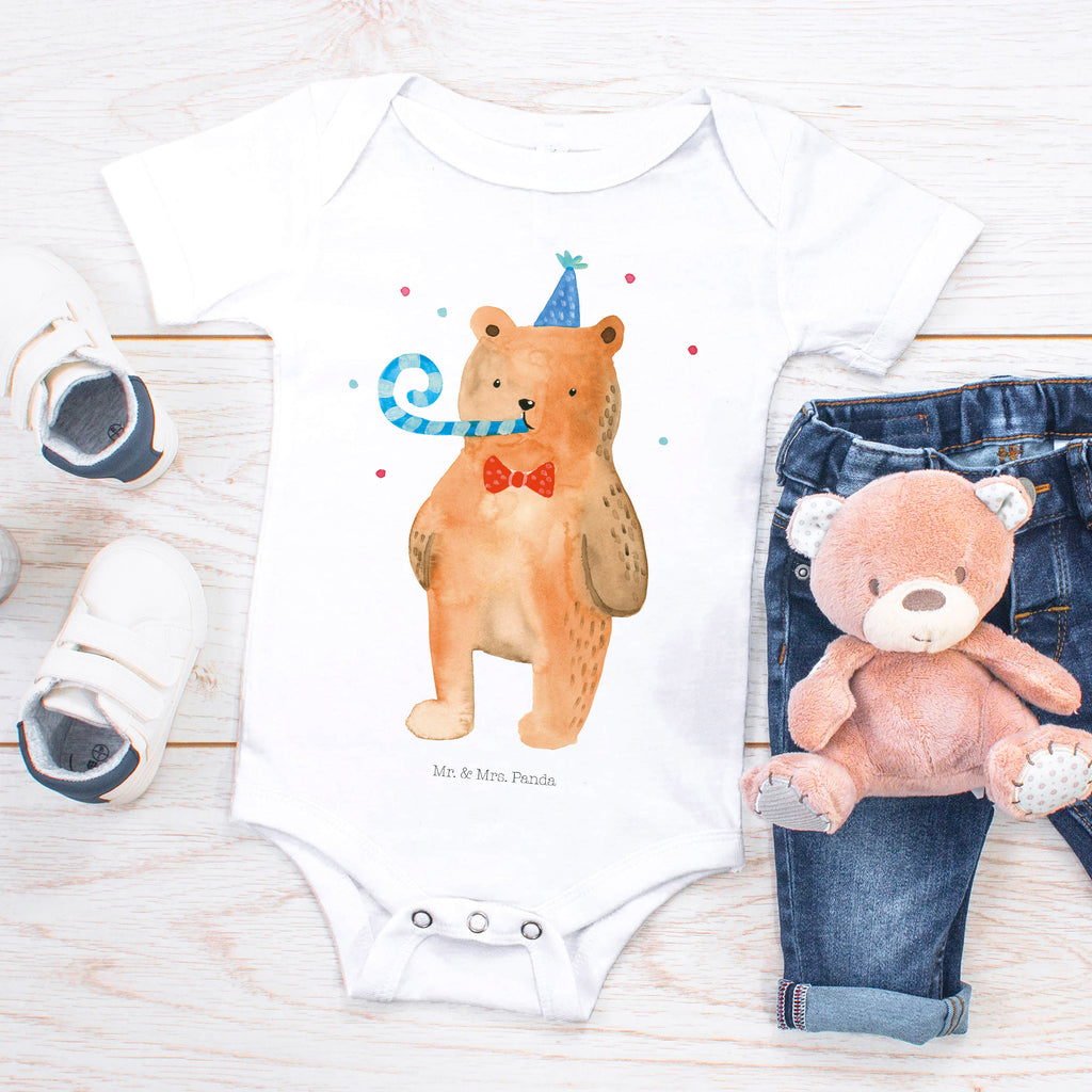 Organic Baby Body Birthday Bär Babykleidung, Babystrampler, Strampler, Wickelbody, Baby Erstausstattung, Junge, Mädchen, Bär, Teddy, Teddybär, Happy Birthday, Alles Gute, Glückwunsch, Geburtstag