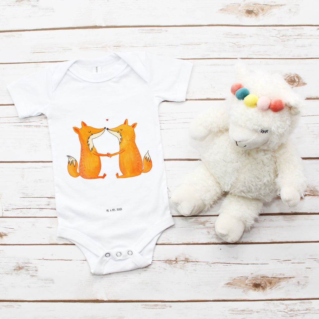 Organic Baby Body Füchse Liebe