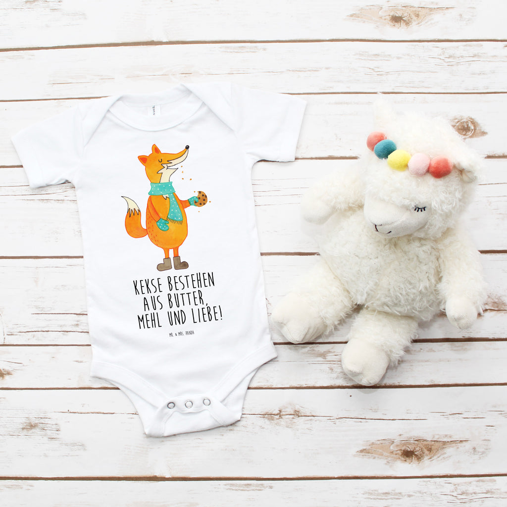 Organic Baby Body Fuchs Keks Babykleidung, Babystrampler, Strampler, Wickelbody, Baby Erstausstattung, Junge, Mädchen, Fuchs, Füchse, Backen Spruch, Kekse, Winter, Weihnachtszeit, Plätzchen, Liebe, Küche Deko