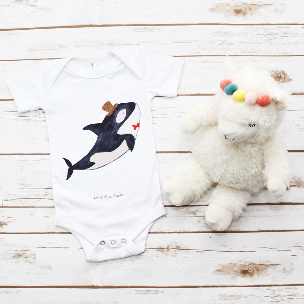 Organic Baby Body Orca Zylinder Babykleidung, Babystrampler, Strampler, Wickelbody, Baby Erstausstattung, Junge, Mädchen, Meerestiere, Meer, Urlaub, Narwal, Glitter, Konfetti, Glitzer, Geburtstag, Feier, Fete, Fest, Glückwunsch, Orca