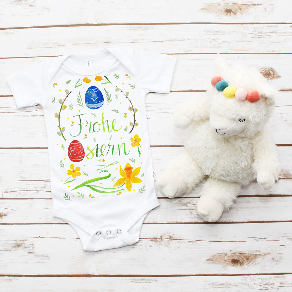 Organic Baby Body Frohe Ostern Babykleidung, Babystrampler, Strampler, Wickelbody, Baby Erstausstattung, Junge, Mädchen, Ostern, Osterhase, Ostergeschenke, Osternest, Osterdeko, Geschenk zu Ostern, Frohe Ostern, Ostergrüße, Osterblume, Osterei, bemalte Ostereier, Weidenkätzchen. Lettering