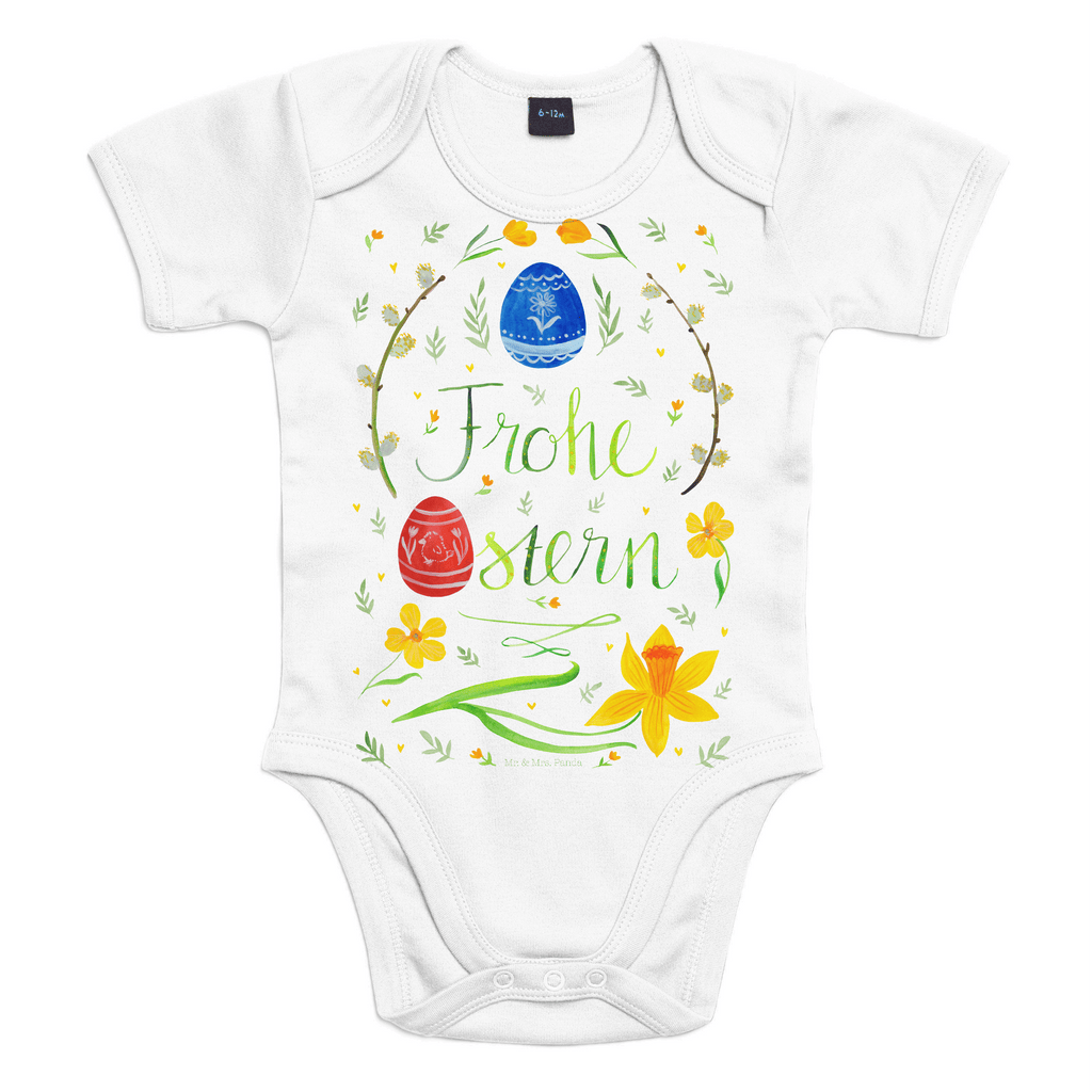 Organic Baby Body Frohe Ostern Babykleidung, Babystrampler, Strampler, Wickelbody, Baby Erstausstattung, Junge, Mädchen, Ostern, Osterhase, Ostergeschenke, Osternest, Osterdeko, Geschenk zu Ostern, Frohe Ostern, Ostergrüße, Osterblume, Osterei, bemalte Ostereier, Weidenkätzchen. Lettering