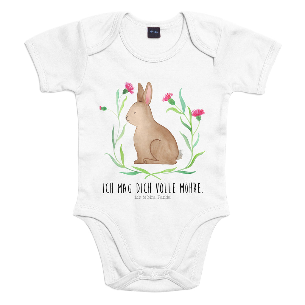 Organic Baby Body Hase sitzend Babykleidung, Babystrampler, Strampler, Wickelbody, Baby Erstausstattung, Junge, Mädchen, Ostern, Osterhase, Ostergeschenke, Osternest, Osterdeko, Geschenk zu Ostern, Frohe Ostern, Ostergrüße, Osterblume, Liebe, Grüße, Hase, Kaninchen