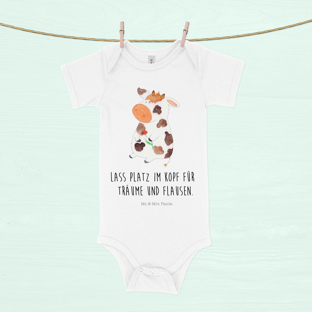 Organic Baby Body Kuh Babykleidung, Babystrampler, Strampler, Wickelbody, Baby Erstausstattung, Junge, Mädchen, Bauernhof, Hoftiere, Landwirt, Landwirtin, Kuh, Kühe, Träume, Flausen, Spruch, Magie, Motivtion, Hof, Milch, Milchkuh