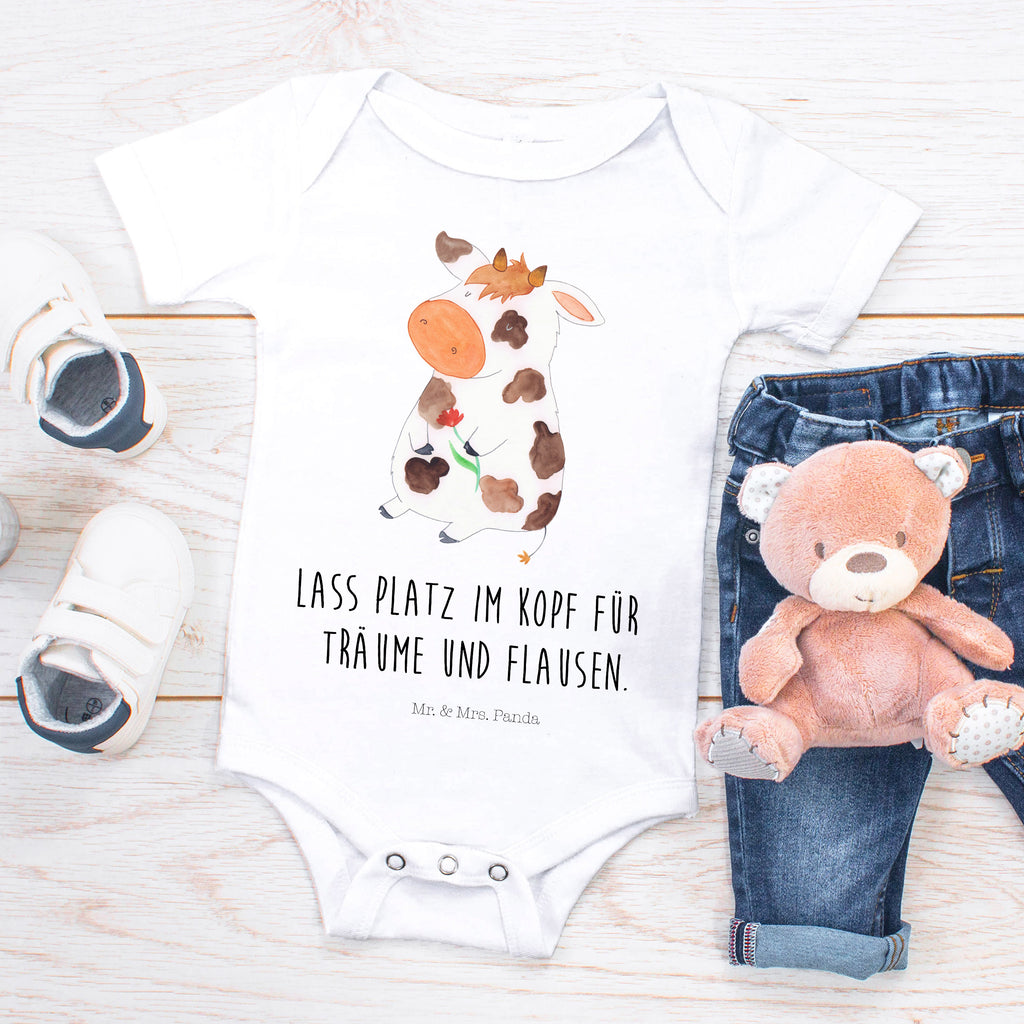Organic Baby Body Kuh Babykleidung, Babystrampler, Strampler, Wickelbody, Baby Erstausstattung, Junge, Mädchen, Bauernhof, Hoftiere, Landwirt, Landwirtin, Kuh, Kühe, Träume, Flausen, Spruch, Magie, Motivtion, Hof, Milch, Milchkuh