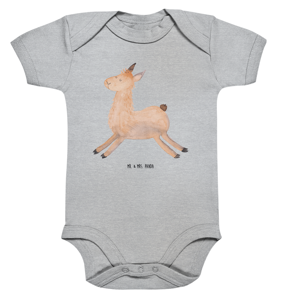 Organic Baby Body Lama springend Babykleidung, Babystrampler, Strampler, Wickelbody, Baby Erstausstattung, Junge, Mädchen, Lama, Alpaka, Lamas, Lieblingstag, Happy day, fröhlich, Glück, Freundin, Liebeskummer, Neustart, guten Morgen, Start, Prüfung, Abitur