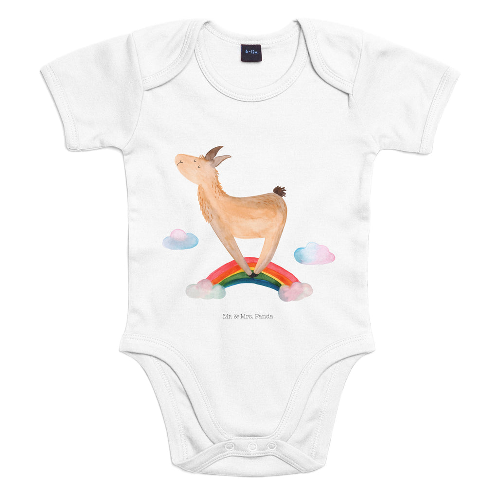 Organic Baby Body Lama Regenbogen Babykleidung, Babystrampler, Strampler, Wickelbody, Baby Erstausstattung, Junge, Mädchen, Lama, Alpaka, Lamas, Regenbogen, Haters gonna hate, Haters, Selbstständig, Außenseiter, Schule, Abi, Hobby, Wolkenland, Freiheit