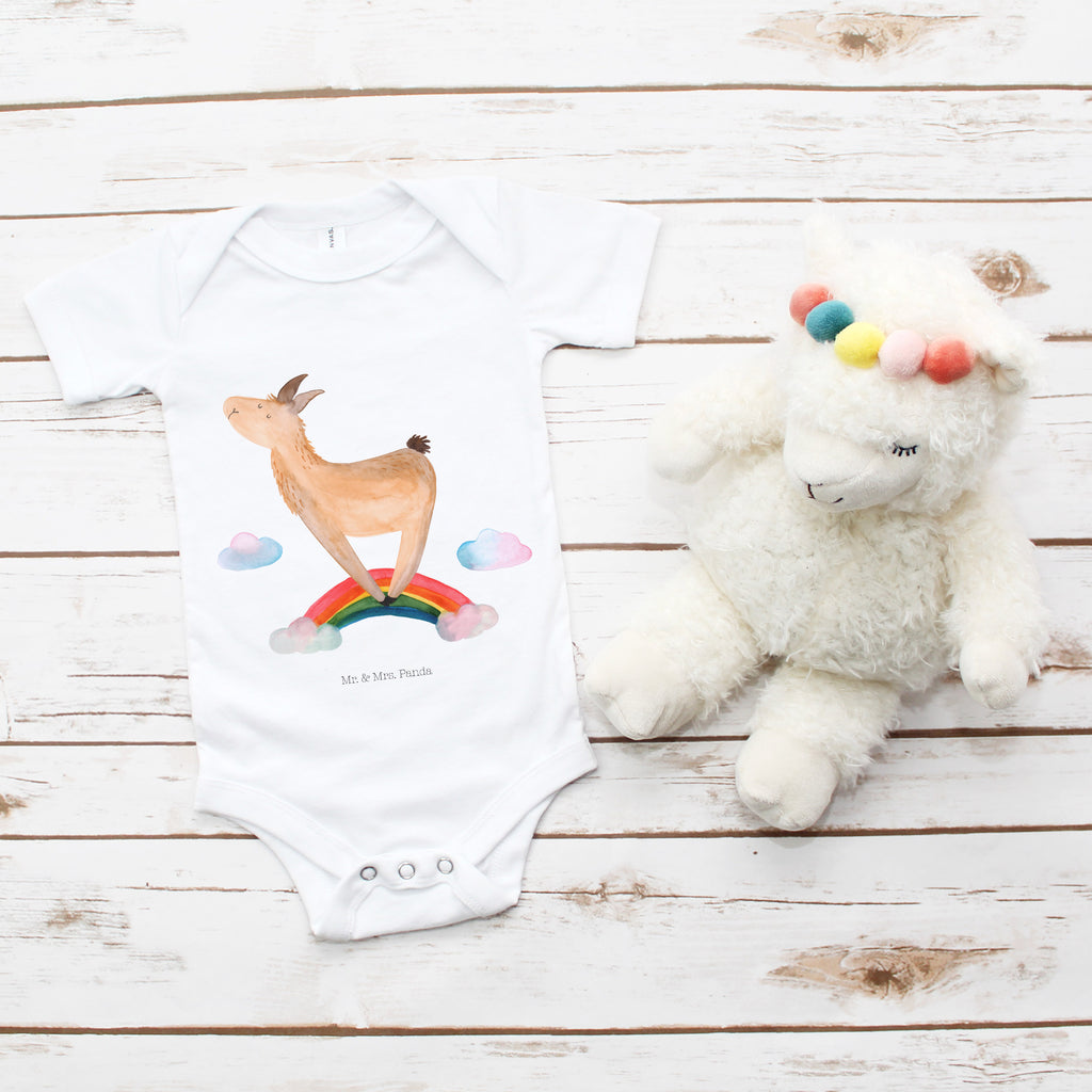 Organic Baby Body Lama Regenbogen Babykleidung, Babystrampler, Strampler, Wickelbody, Baby Erstausstattung, Junge, Mädchen, Lama, Alpaka, Lamas, Regenbogen, Haters gonna hate, Haters, Selbstständig, Außenseiter, Schule, Abi, Hobby, Wolkenland, Freiheit