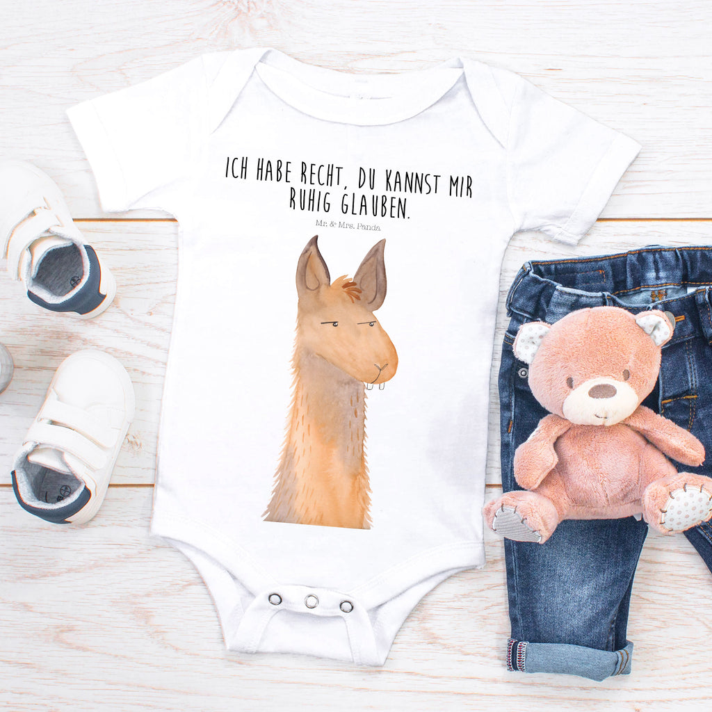 Organic Baby Body Lamakopf genervt Babykleidung, Babystrampler, Strampler, Wickelbody, Baby Erstausstattung, Junge, Mädchen, Lama, Alpaka, Lamas, Recht haben, genervt sein, Freundin, beste Freundin, Partnerin, Büro, Büroalltag, Chef, Chefin, Azubi