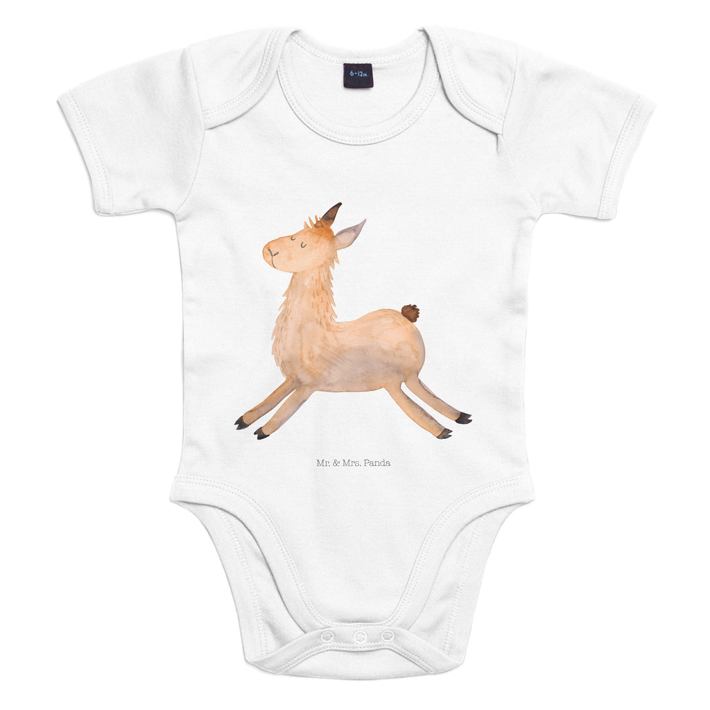 Organic Baby Body Lama springend Babykleidung, Babystrampler, Strampler, Wickelbody, Baby Erstausstattung, Junge, Mädchen, Lama, Alpaka, Lamas, Lieblingstag, Happy day, fröhlich, Glück, Freundin, Liebeskummer, Neustart, guten Morgen, Start, Prüfung, Abitur