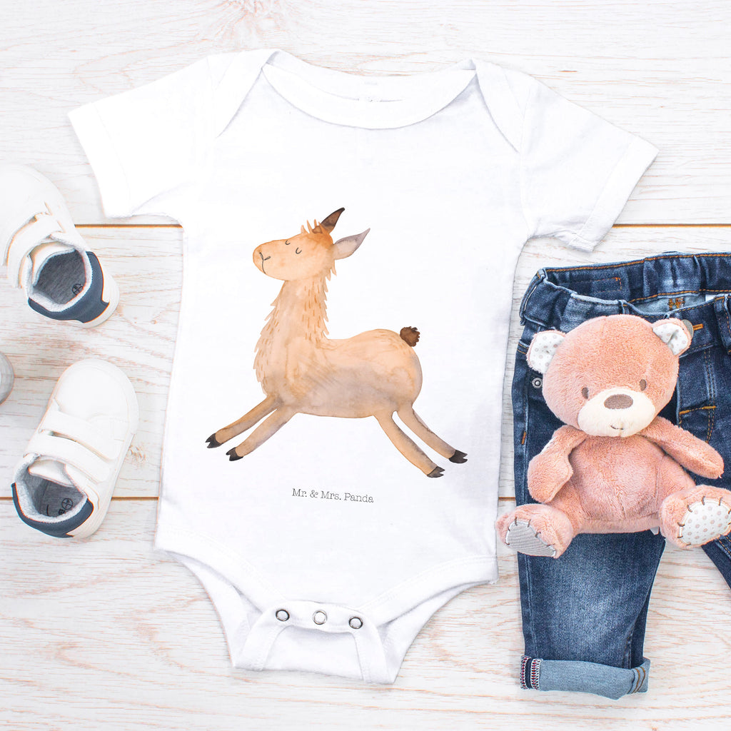 Organic Baby Body Lama springend Babykleidung, Babystrampler, Strampler, Wickelbody, Baby Erstausstattung, Junge, Mädchen, Lama, Alpaka, Lamas, Lieblingstag, Happy day, fröhlich, Glück, Freundin, Liebeskummer, Neustart, guten Morgen, Start, Prüfung, Abitur