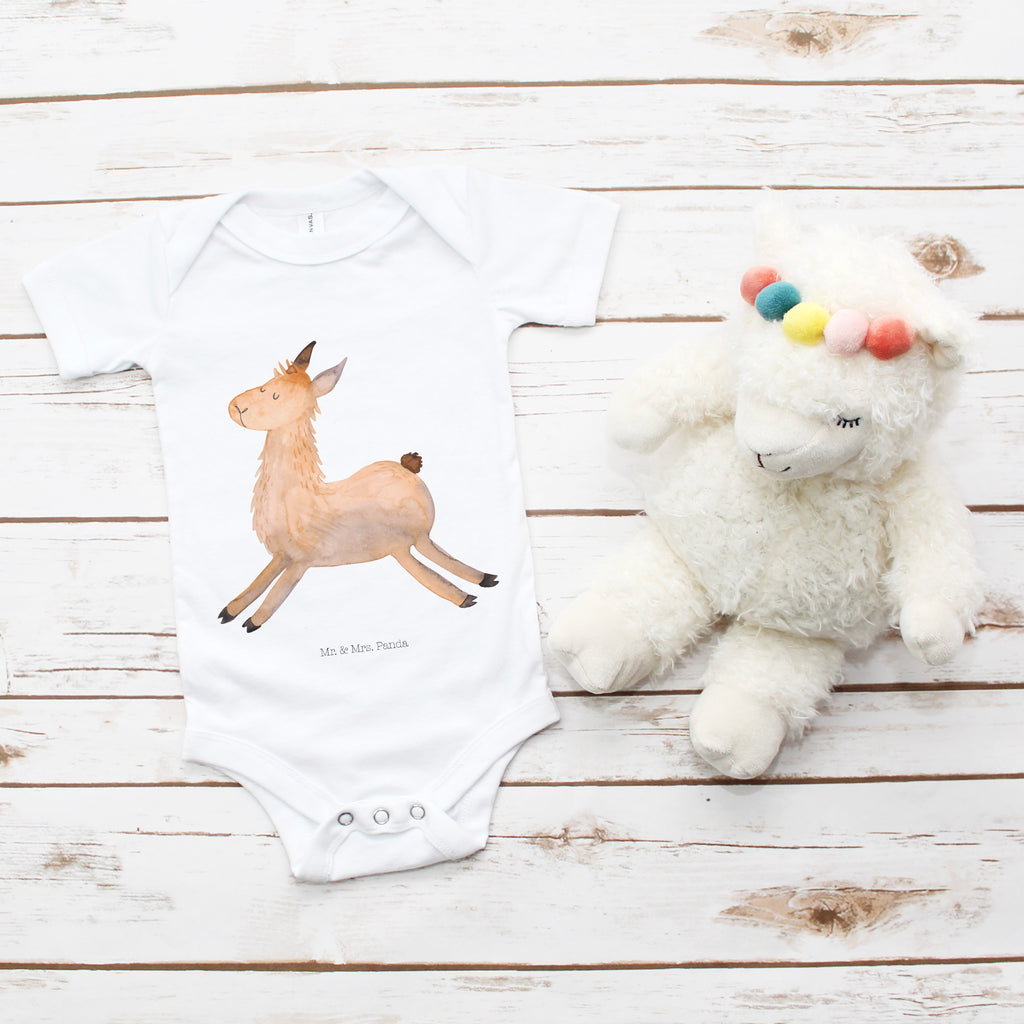Organic Baby Body Lama springend Babykleidung, Babystrampler, Strampler, Wickelbody, Baby Erstausstattung, Junge, Mädchen, Lama, Alpaka, Lamas, Lieblingstag, Happy day, fröhlich, Glück, Freundin, Liebeskummer, Neustart, guten Morgen, Start, Prüfung, Abitur