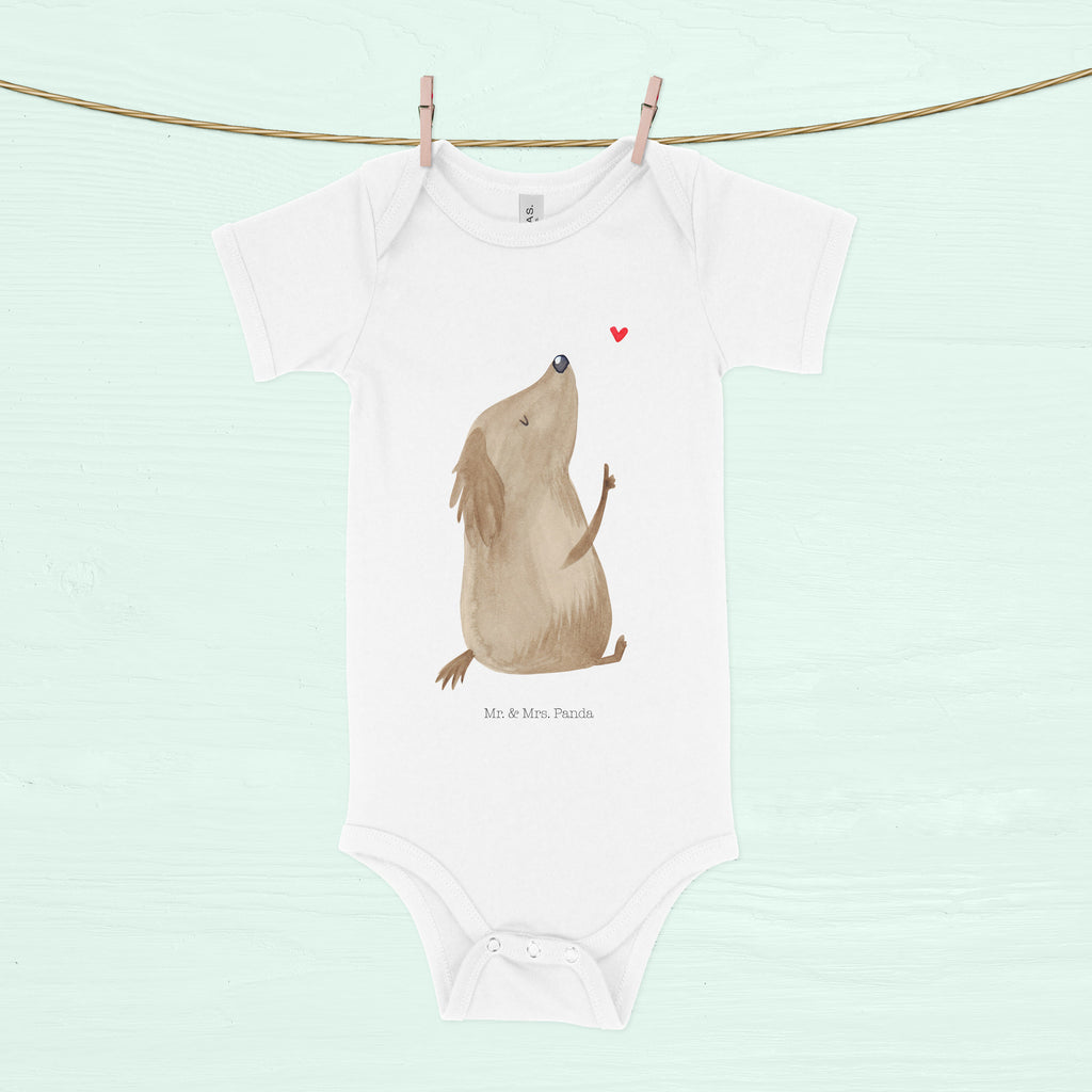 Organic Baby Body Hund Liebe Babykleidung, Babystrampler, Strampler, Wickelbody, Baby Erstausstattung, Junge, Mädchen, Hund, Hundemotiv, Haustier, Hunderasse, Tierliebhaber, Hundebesitzer, Sprüche, Liebe, Hundeglück, Hundeliebe, Hunde, Frauchen