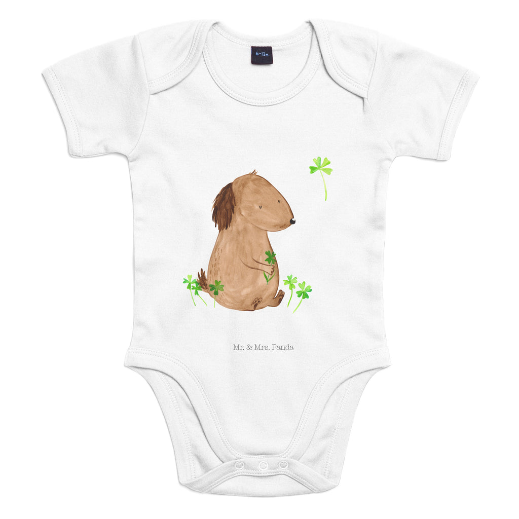 Organic Baby Body Hund Kleeblatt Babykleidung, Babystrampler, Strampler, Wickelbody, Baby Erstausstattung, Junge, Mädchen, Hund, Hundemotiv, Haustier, Hunderasse, Tierliebhaber, Hundebesitzer, Sprüche, Kleeblatt, Glück, Tagträume, Motivation, Neuanfang, Geschenk, Glücksbringer, Selbstliebe, Achtsamkeit
