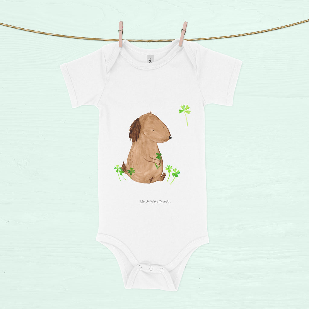 Organic Baby Body Hund Kleeblatt Babykleidung, Babystrampler, Strampler, Wickelbody, Baby Erstausstattung, Junge, Mädchen, Hund, Hundemotiv, Haustier, Hunderasse, Tierliebhaber, Hundebesitzer, Sprüche, Kleeblatt, Glück, Tagträume, Motivation, Neuanfang, Geschenk, Glücksbringer, Selbstliebe, Achtsamkeit