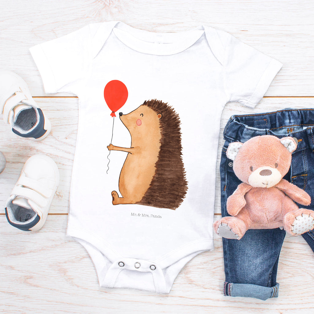 Organic Baby Body Igel mit Luftballon Babykleidung, Babystrampler, Strampler, Wickelbody, Baby Erstausstattung, Junge, Mädchen, Tiermotive, Gute Laune, lustige Sprüche, Tiere, Igel, Geburtstag, Herzlichen Glückwunsch, Glückwunsch, Geburtstagskind, Ballon, Happy Birthday