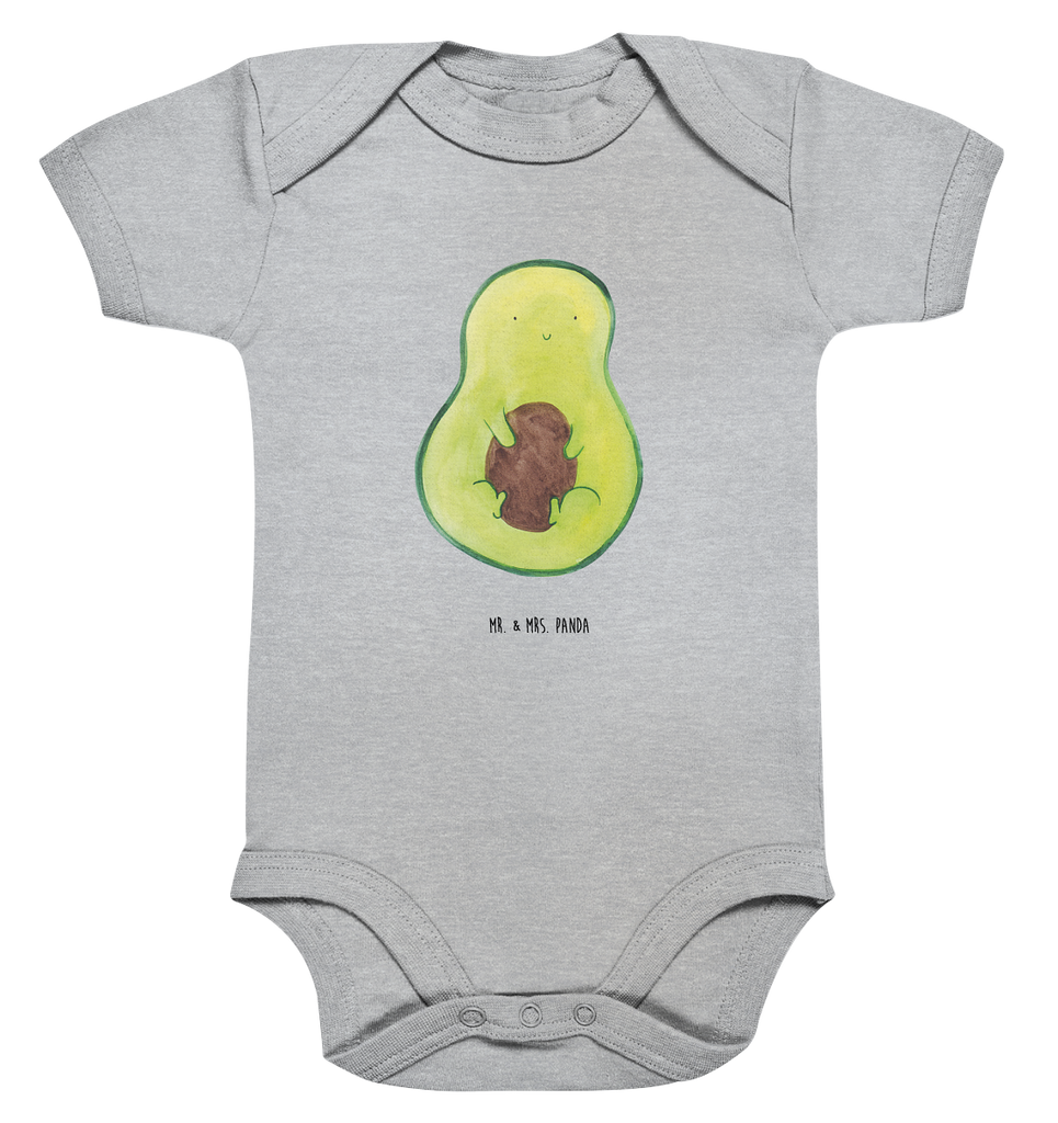 Organic Baby Body Avocado mit Kern Babykleidung, Babystrampler, Strampler, Wickelbody, Baby Erstausstattung, Junge, Mädchen, Avocado, Veggie, Vegan, Gesund, Avokado, Avocadokern, Kern, Pflanze, Spruch Leben