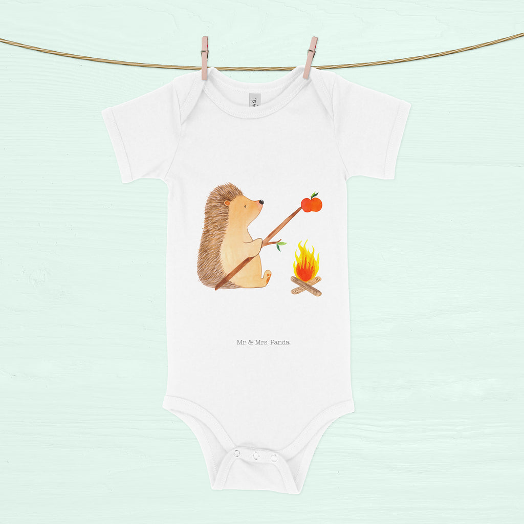 Organic Baby Body Igel grillt Babykleidung, Babystrampler, Strampler, Wickelbody, Baby Erstausstattung, Junge, Mädchen, Tiermotive, Gute Laune, lustige Sprüche, Tiere, Igel, Grillen, Ziele, Motivation, arbeitslos, Sinn des Lebens, Spruch