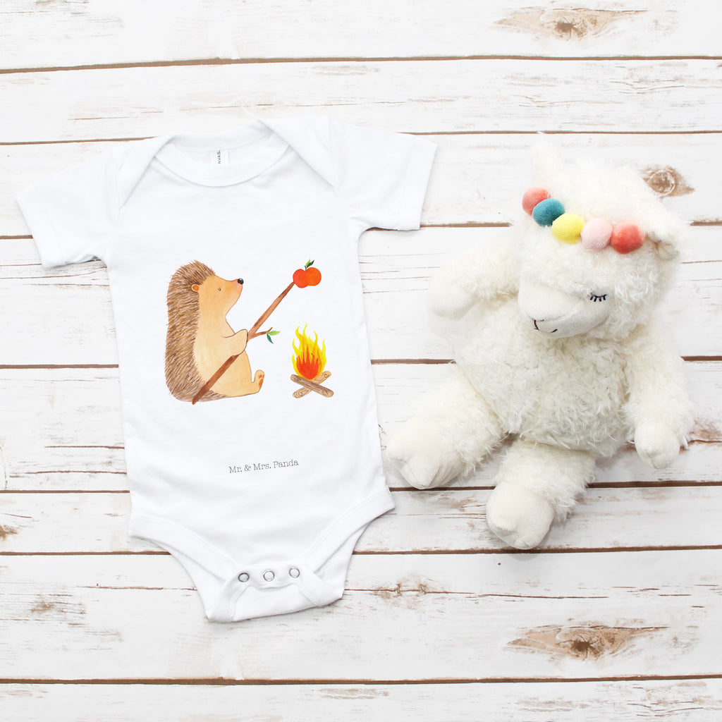 Organic Baby Body Igel grillt Babykleidung, Babystrampler, Strampler, Wickelbody, Baby Erstausstattung, Junge, Mädchen, Tiermotive, Gute Laune, lustige Sprüche, Tiere, Igel, Grillen, Ziele, Motivation, arbeitslos, Sinn des Lebens, Spruch