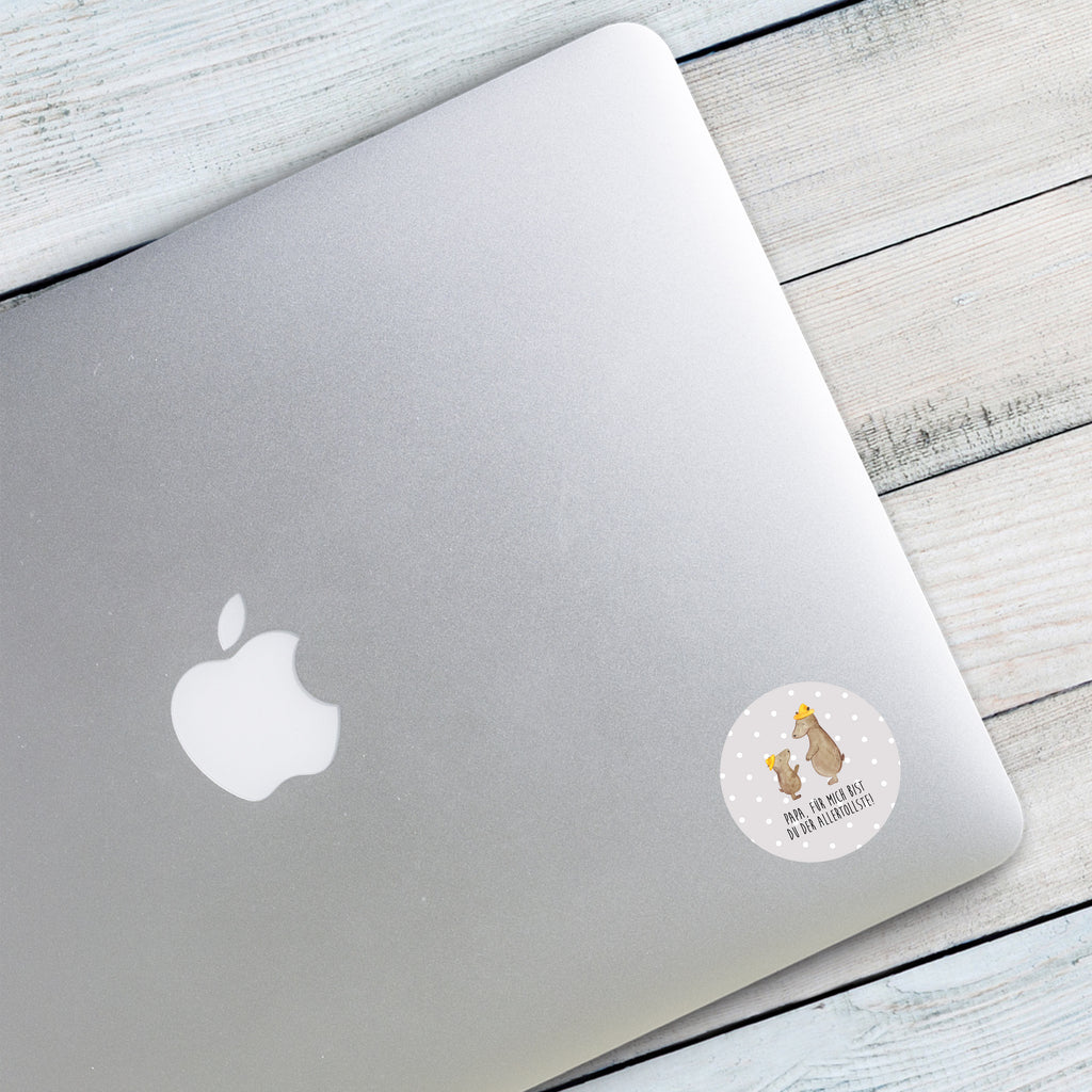 40mm Rund Aufkleber Bären mit Hut