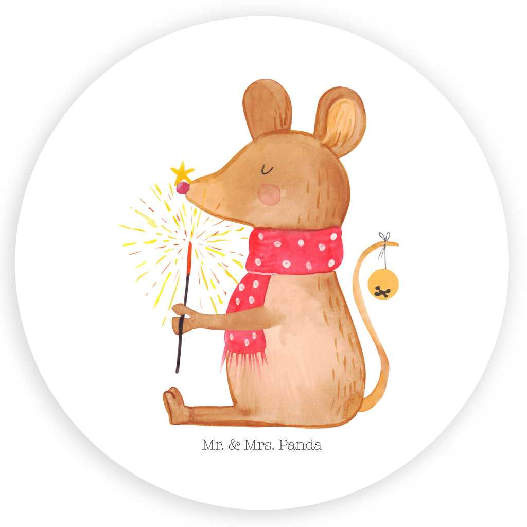 40mm Rund Aufkleber Weihnachtsmaus Sticker, Aufkleber, Etikett, Winter, Weihnachten, Weihnachtsdeko, Nikolaus, Advent, Heiligabend, Wintermotiv, Frohe Weihnachten, Weihnachtsgruß, Weihnachtsmotiv, Maus, Mäuschen, Weihnachtswunder