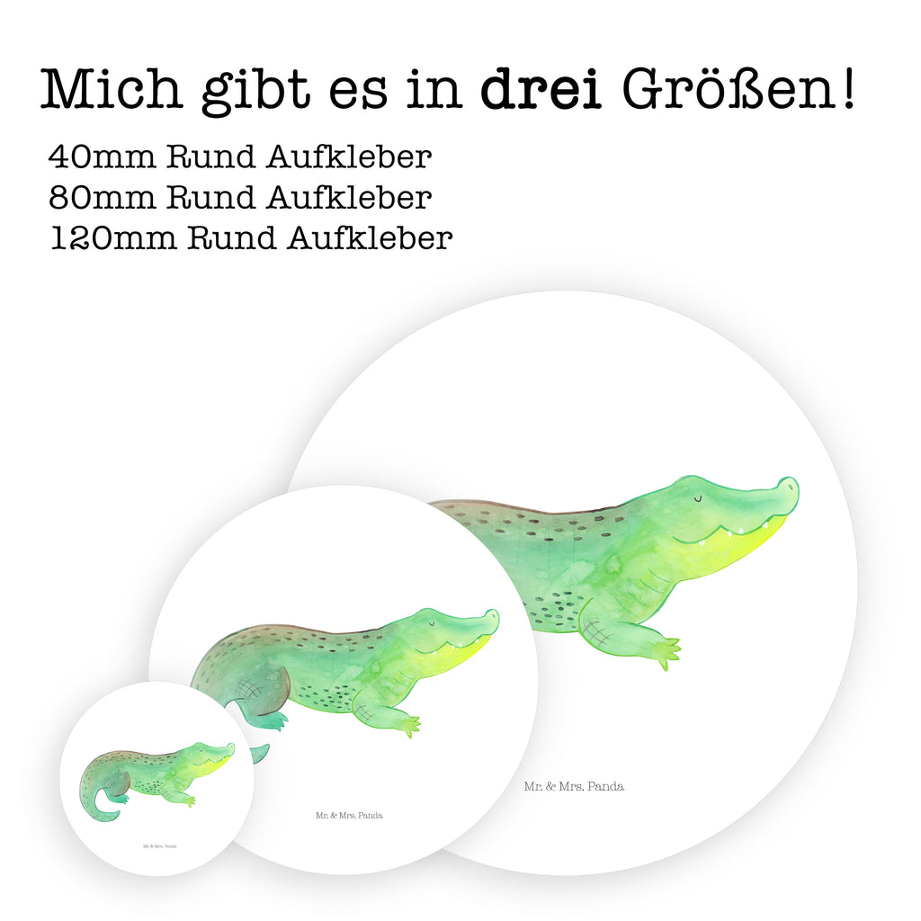 40mm Rund Aufkleber Krokodil Sticker, Aufkleber, Etikett, Meerestiere, Meer, Urlaub, Krokodil, Krokodile, verrückt sein, spontan sein, Abenteuerlust, Reiselust, Freundin, beste Freundin, Lieblingsmensch