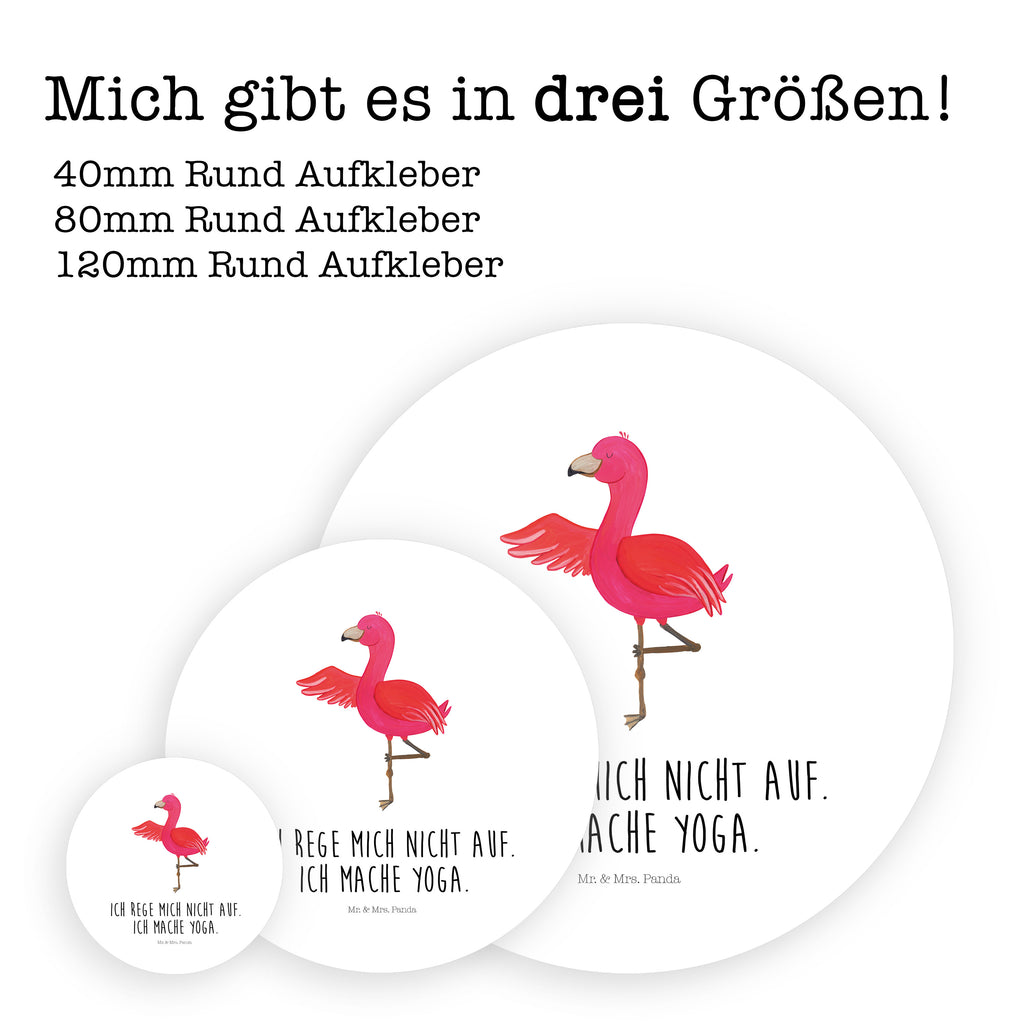 40mm Rund Aufkleber Flamingo Yoga Sticker, Aufkleber, Etikett, Flamingo, Vogel, Yoga, Namaste, Achtsamkeit, Yoga-Übung, Entspannung, Ärger, Aufregen, Tiefenentspannung
