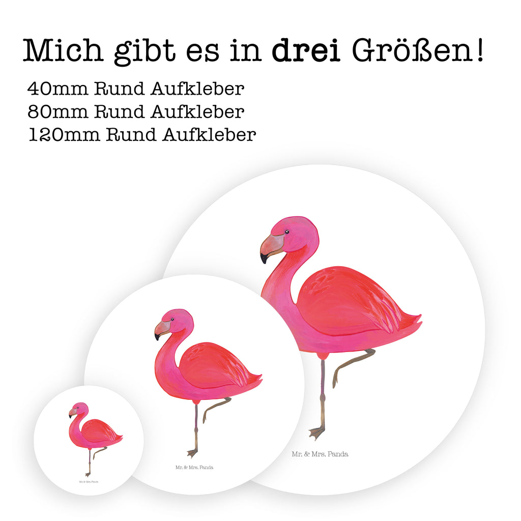 40mm Rund Aufkleber Flamingo classic Sticker, Aufkleber, Etikett, Flamingo, Einzigartig, Selbstliebe, Stolz, ich, für mich, Spruch, Freundin, Freundinnen, Außenseiter, Sohn, Tochter, Geschwister