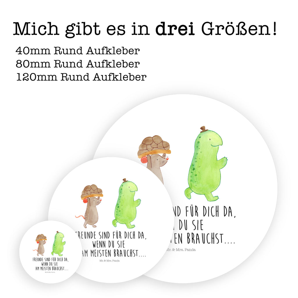 40mm Rund Aufkleber Schildkröte & Maus Sticker, Aufkleber, Etikett, Schildkröte, Maus, Freunde, Freundinnen, beste Freunde, beste Freundinnen