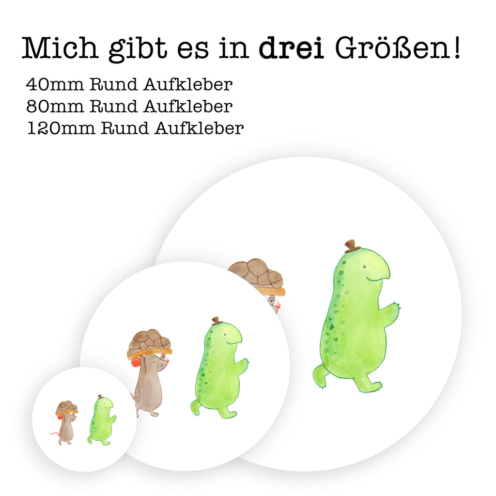 40mm Rund Aufkleber Schildkröte & Maus Sticker, Aufkleber, Etikett, Schildkröte, Maus, Freunde, Freundinnen, beste Freunde, beste Freundinnen