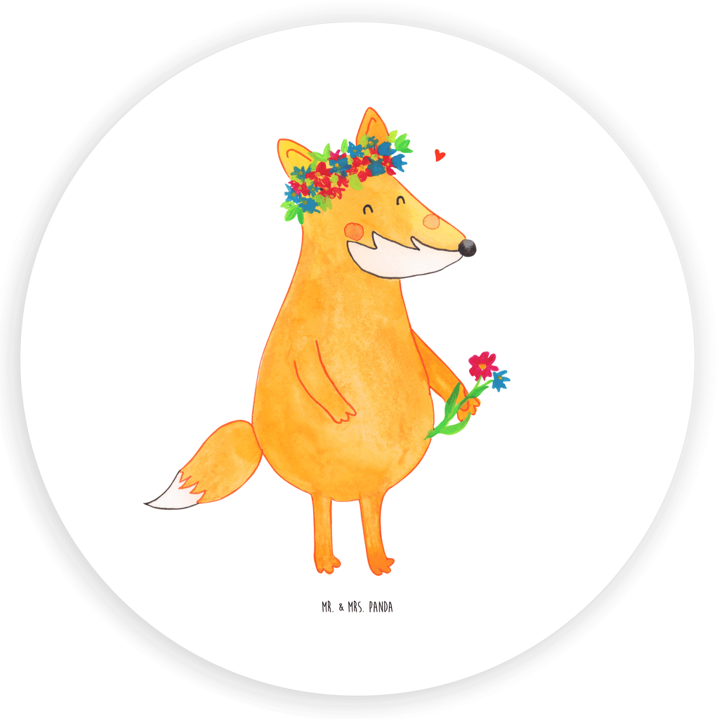 40mm Rund Aufkleber Fuchs Blumenliebe Sticker, Aufkleber, Etikett, Fuchs, Füchse, Fox, Liebe, Freundin, Fuchsmädchen, Blumenmädchen, Freundinnen, Liebesbeweis, Blume, Blumen, Motivation, Freude, ich, mich, Selbstliebe
