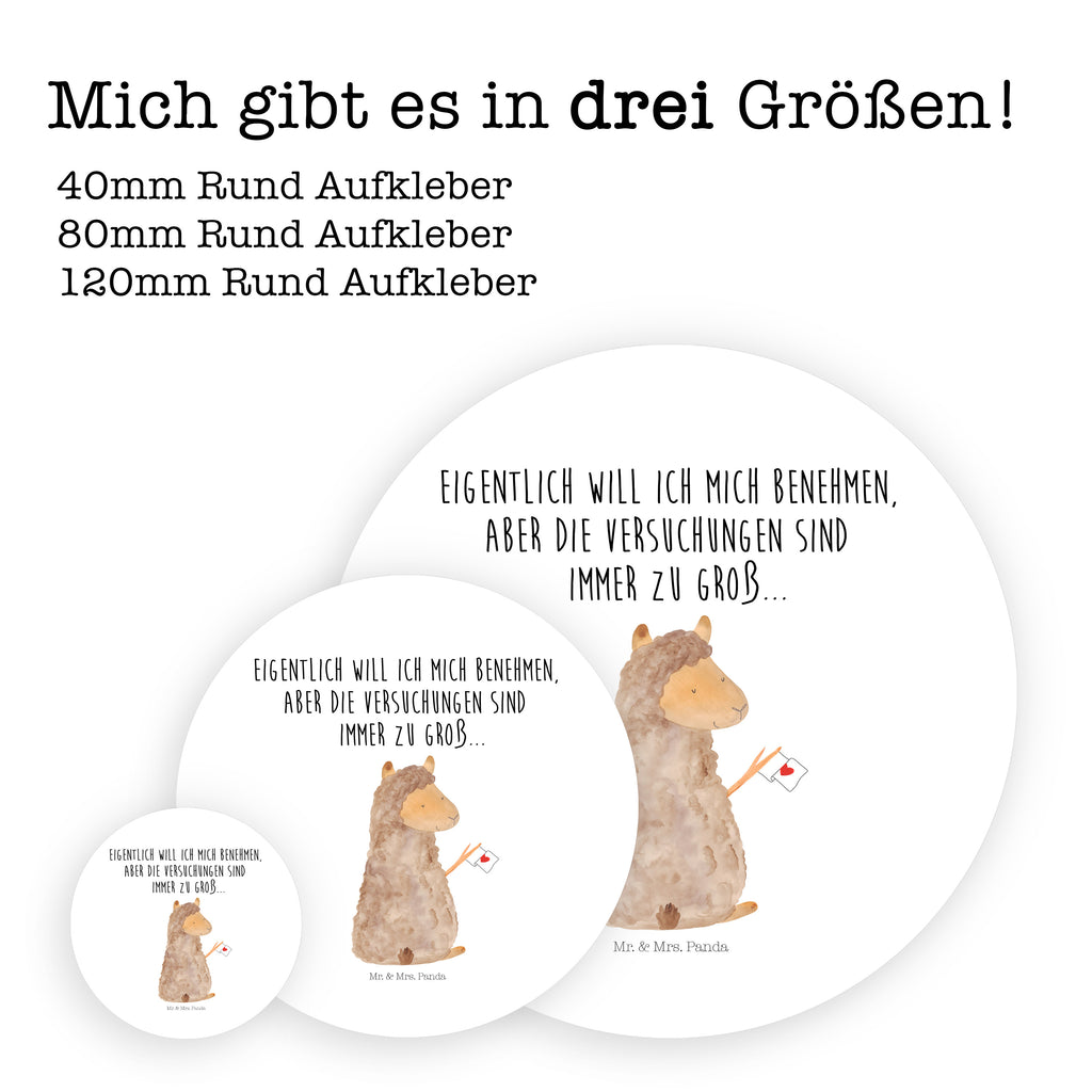 40mm Rund Aufkleber Alpaka Fahne Sticker, Aufkleber, Etikett, Alpaka, Lama, Alpakas, Lamas, Liebe