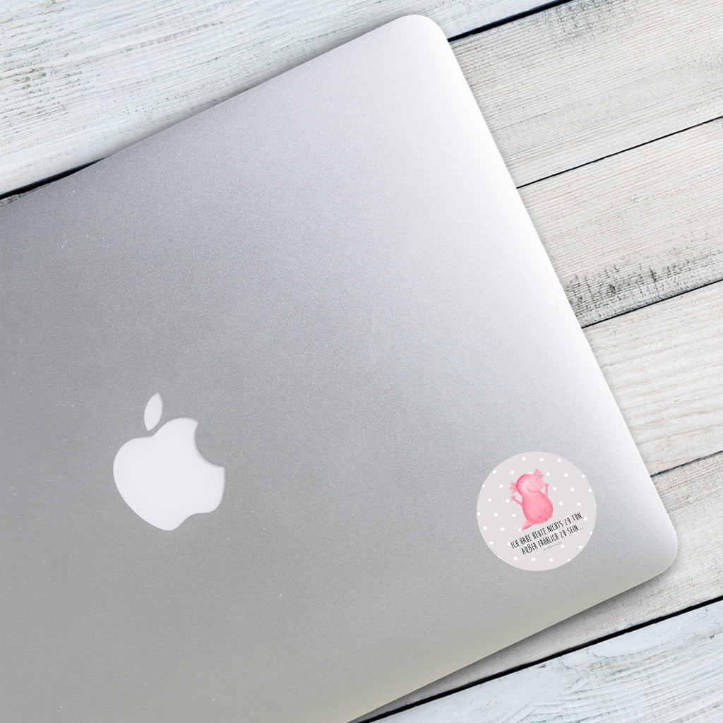 40mm Rund Aufkleber Axolotl Hurra Sticker, Aufkleber, Etikett, Axolotl, Molch, Axolot, Schwanzlurch, Lurch, Lurche, fröhlich, Spaß, Freude, Motivation, Zufriedenheit