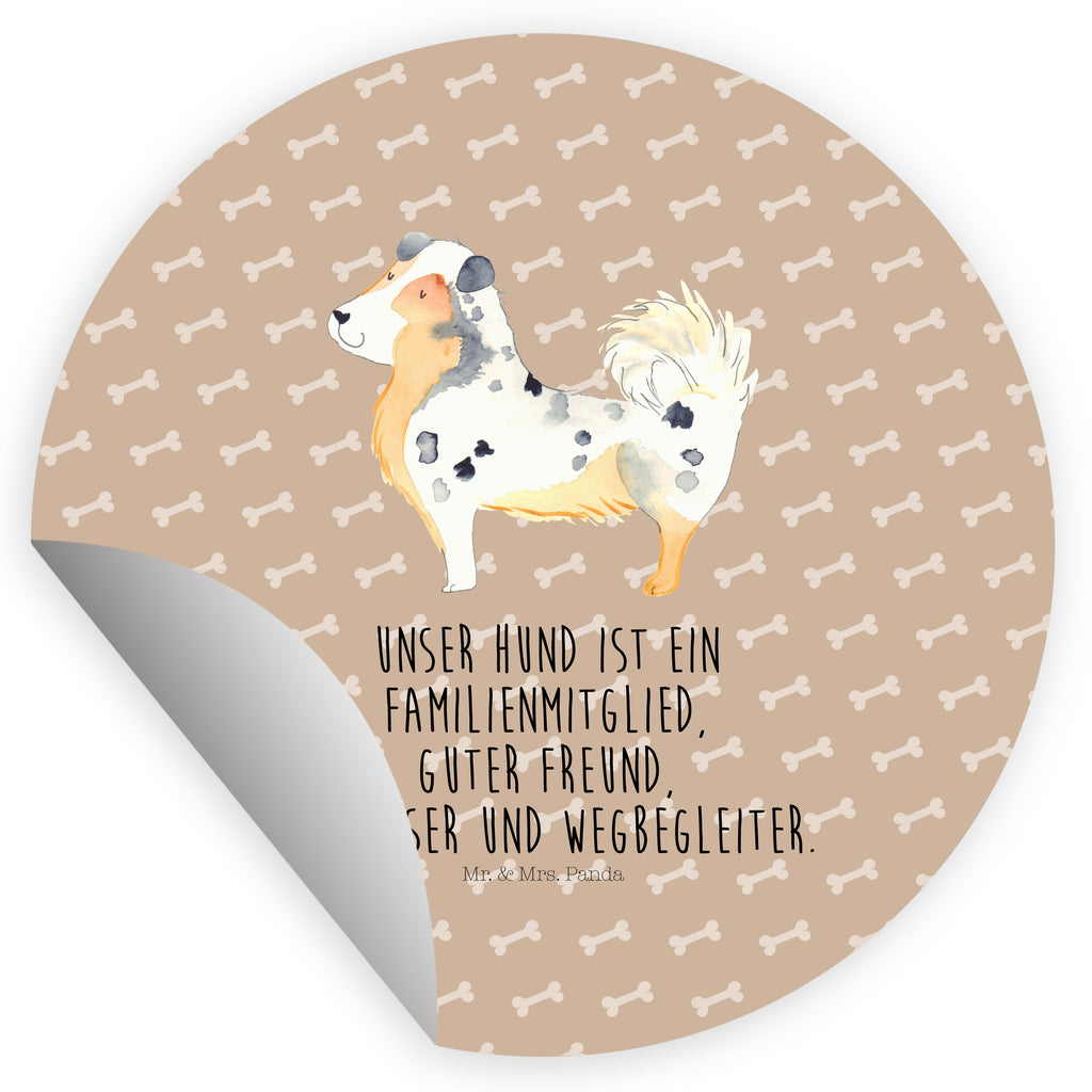 40mm Rund Aufkleber Australien Shepherd Sticker, Aufkleber, Etikett, Hund, Hundemotiv, Haustier, Hunderasse, Tierliebhaber, Hundebesitzer, Sprüche, Australien Shepherd, Shepherd, Hundeliebe, Familienhund, Spruch