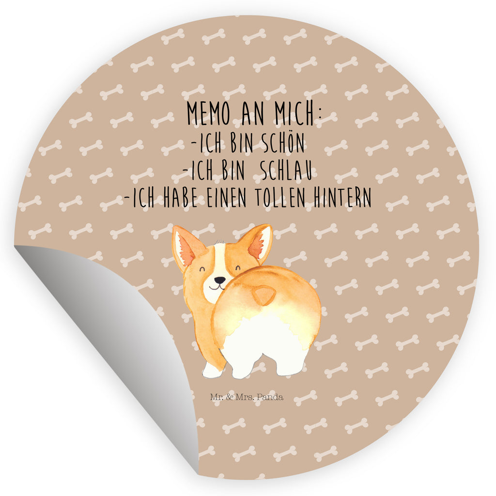 40mm Rund Aufkleber Corgie Po Sticker, Aufkleber, Etikett, Hund, Hundemotiv, Haustier, Hunderasse, Tierliebhaber, Hundebesitzer, Sprüche, Corgie, Hundeliebe, Motivation, Selbstliebe, Spruch