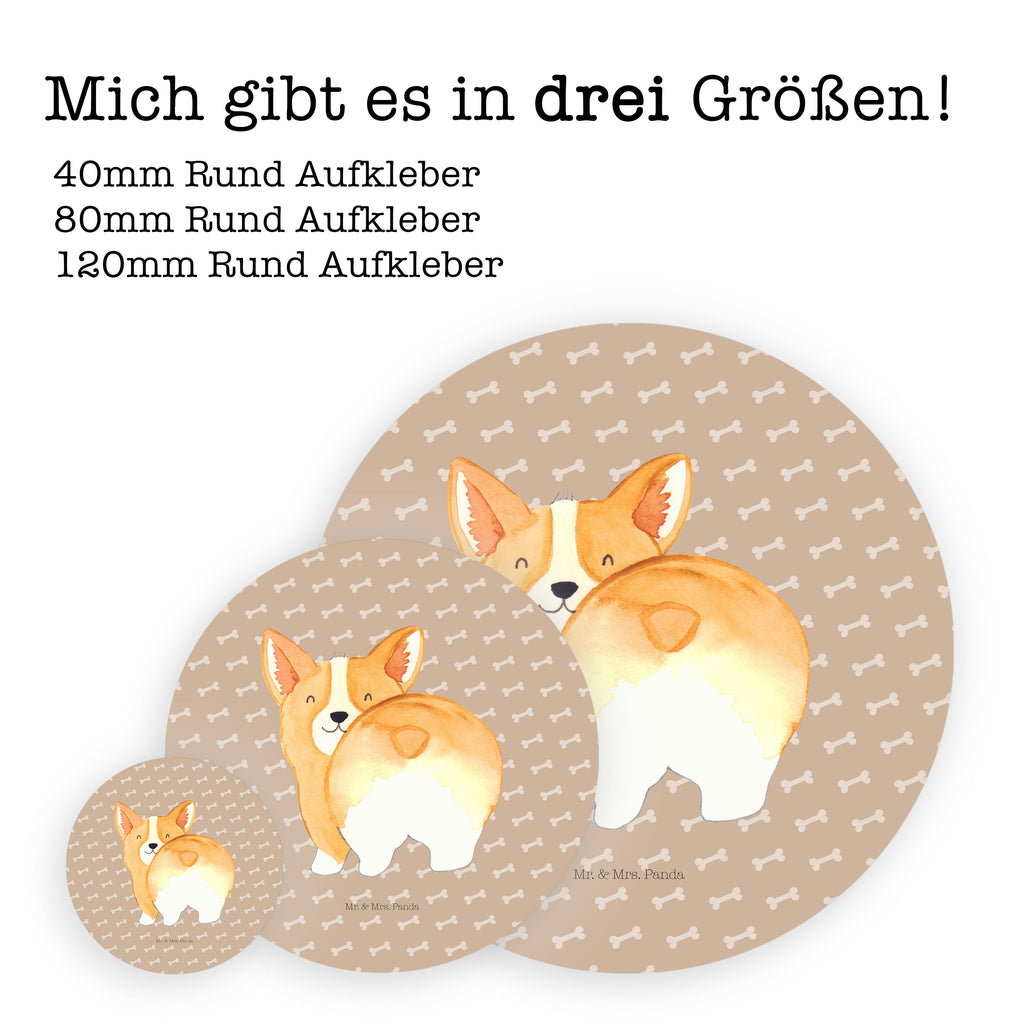 40mm Rund Aufkleber Corgie Po Sticker, Aufkleber, Etikett, Hund, Hundemotiv, Haustier, Hunderasse, Tierliebhaber, Hundebesitzer, Sprüche, Corgie, Hundeliebe, Motivation, Selbstliebe, Spruch