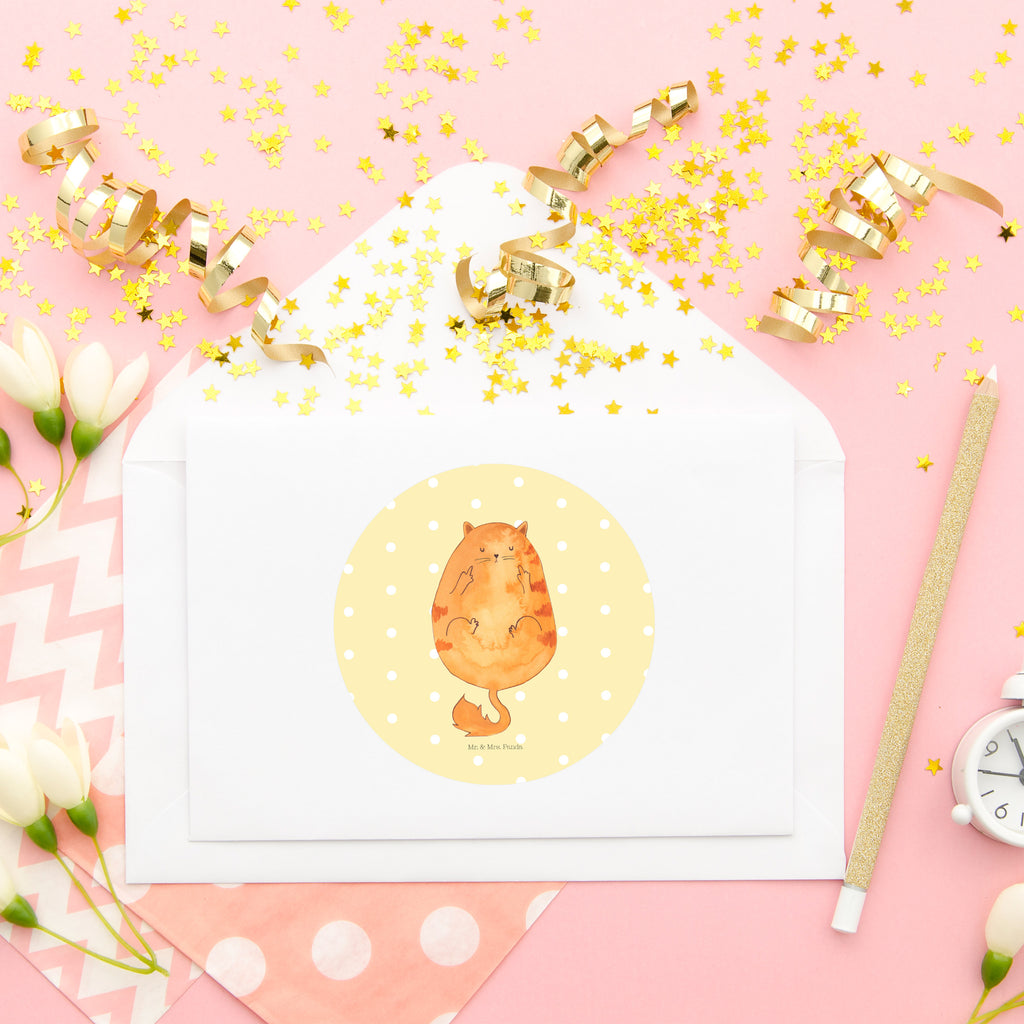 40mm Rund Aufkleber Katze Mittelfinger Sticker, Aufkleber, Etikett, Katze, Katzenmotiv, Katzenfan, Katzendeko, Katzenfreund, Katzenliebhaber, Katzenprodukte, Katzenartikel, Katzenaccessoires, Katzensouvenirs, Katzenliebhaberprodukte, Katzenmotive, Katzen, Kater, Mietze, Cat, Cats