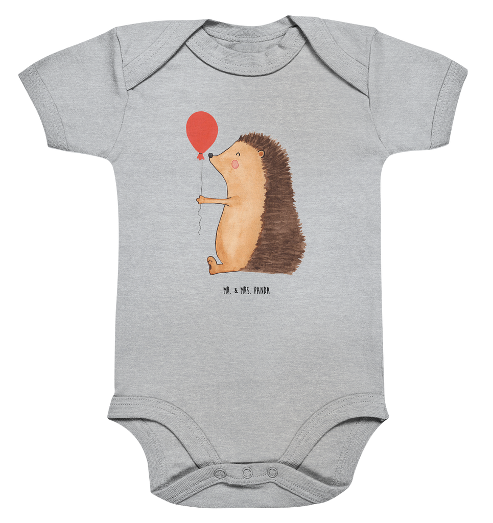 Organic Baby Body Igel mit Luftballon Babykleidung, Babystrampler, Strampler, Wickelbody, Baby Erstausstattung, Junge, Mädchen, Tiermotive, Gute Laune, lustige Sprüche, Tiere, Igel, Geburtstag, Herzlichen Glückwunsch, Glückwunsch, Geburtstagskind, Ballon, Happy Birthday