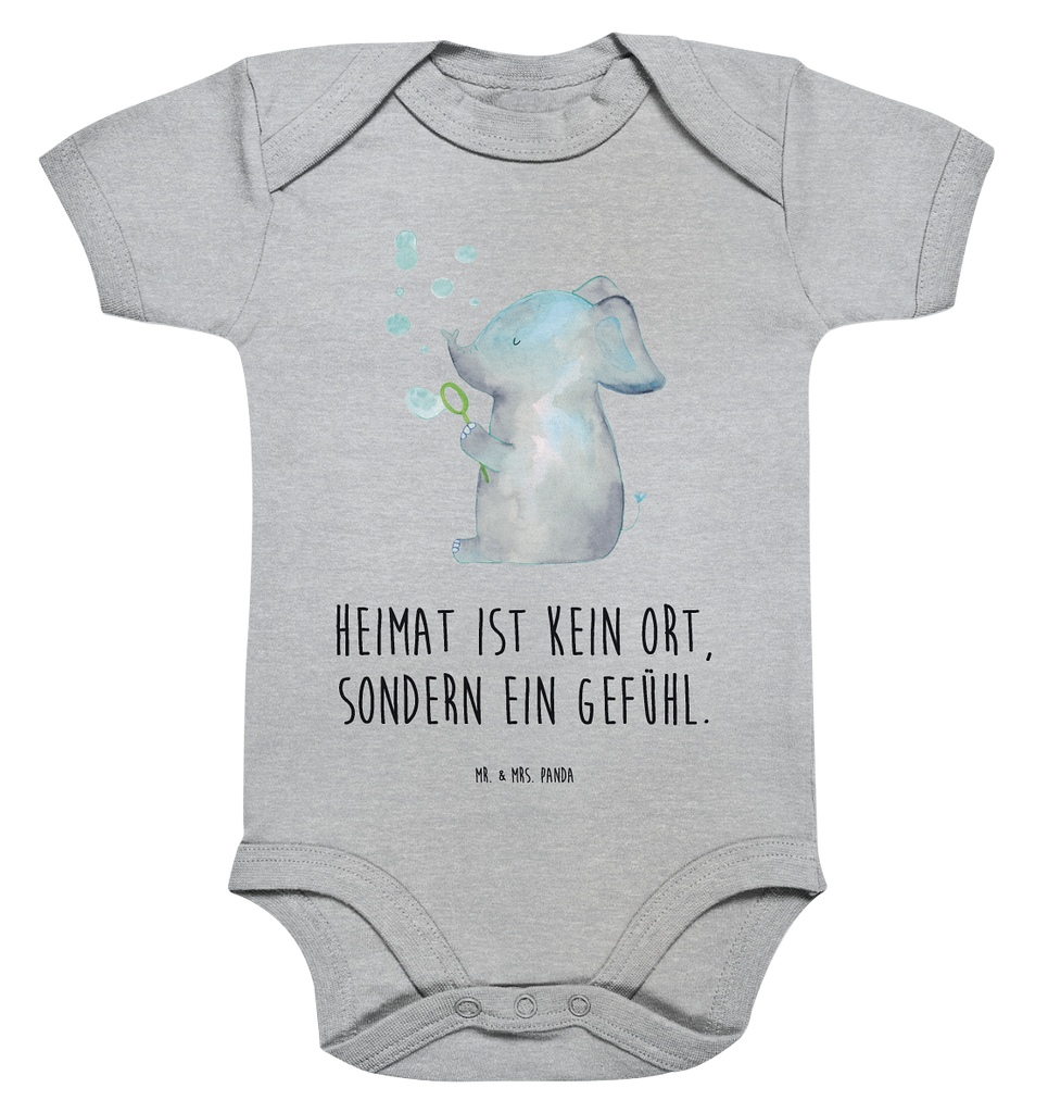 Organic Baby Body Elefant Seifenblasen Babykleidung, Babystrampler, Strampler, Wickelbody, Baby Erstausstattung, Junge, Mädchen, Tiermotive, Gute Laune, lustige Sprüche, Tiere, Elefant, Elefanten, Dickhäter, Rüsseltier, Seifenblasen, Liebe, Heimat, Gefühl. Daheim, Liebesbeweis, Liebesspruch