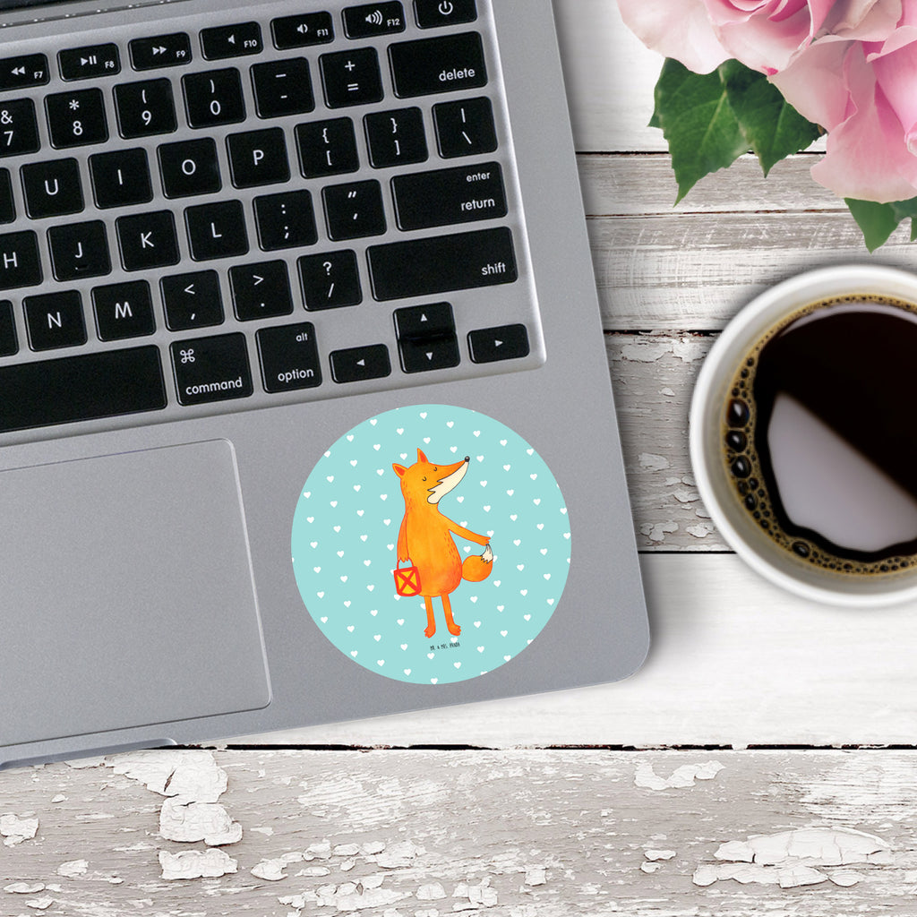 80mm Rund Aufkleber Fuchs Laterne Sticker, Aufkleber, Etikett, Fuchs, Füchse, Spruch trösten, Liebeskummer Spruch, Laterne, Sankt Martin, Laternenumzug, Aufmuntern, Cäsar Otto Hugo Flaischlen