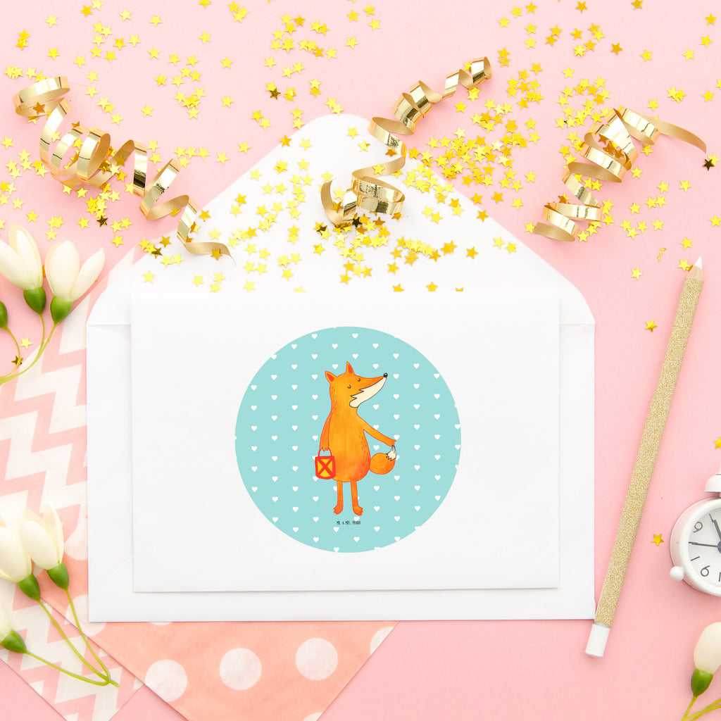 80mm Rund Aufkleber Fuchs Laterne Sticker, Aufkleber, Etikett, Fuchs, Füchse, Spruch trösten, Liebeskummer Spruch, Laterne, Sankt Martin, Laternenumzug, Aufmuntern, Cäsar Otto Hugo Flaischlen